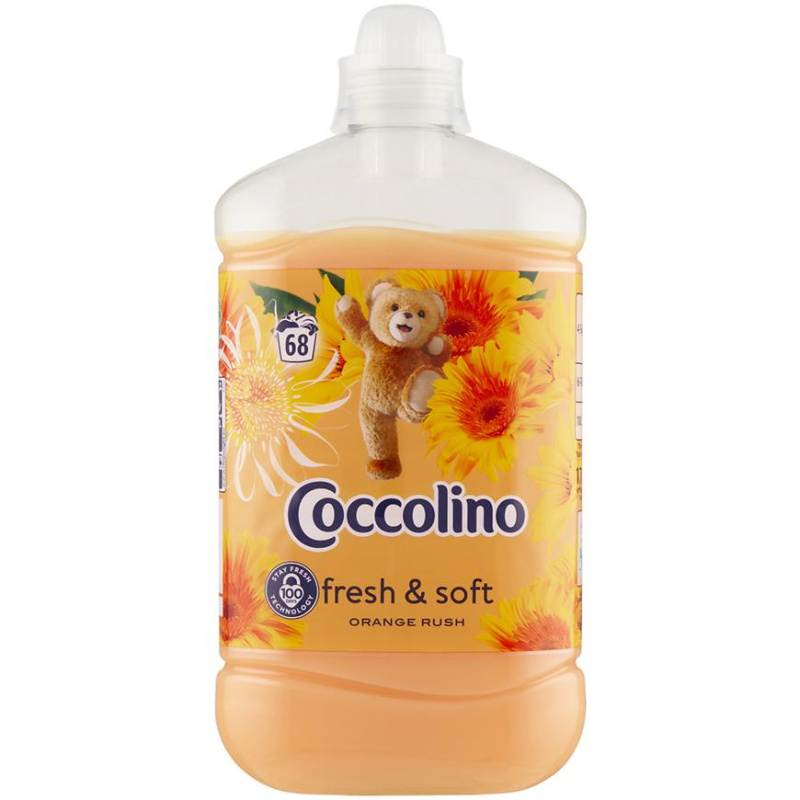 Coccolino Aviváž Orange Rush fresh & soft 1700 ml 68 dávek