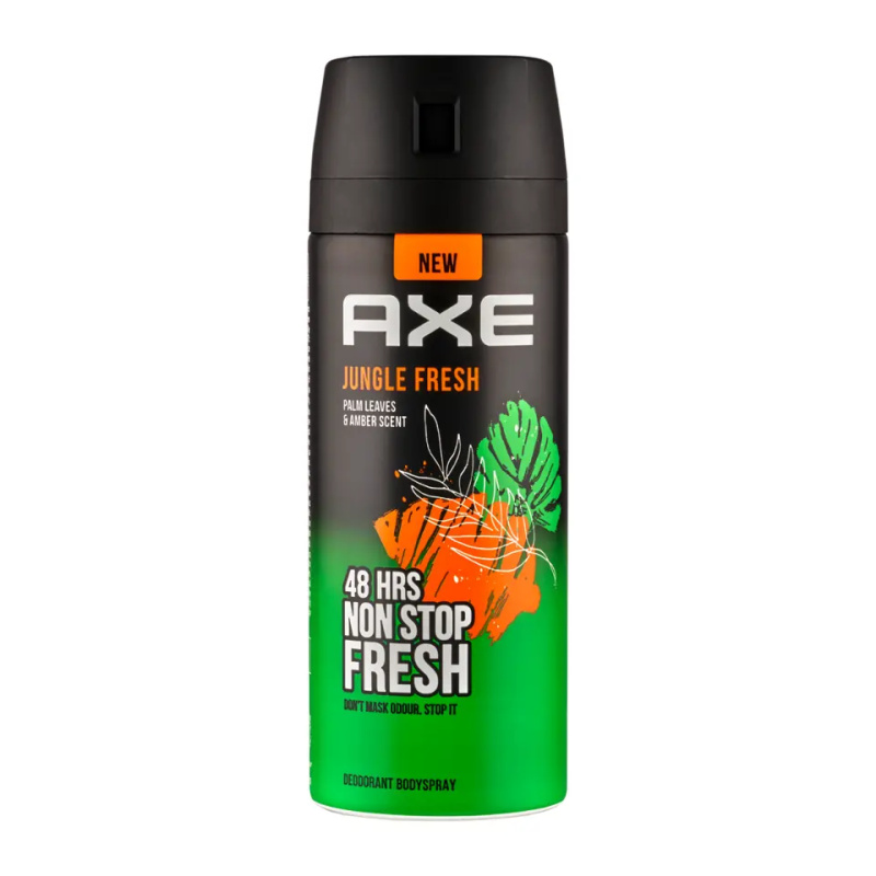 Axe Jungle Fresh deodorant a tělový sprej pro muže Palm Leaves & Amber 150 ml