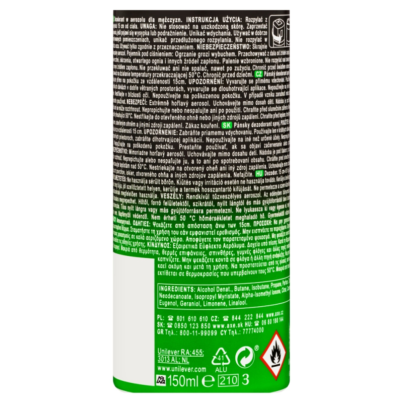Axe deo sprej 150ml Jungle Fresh