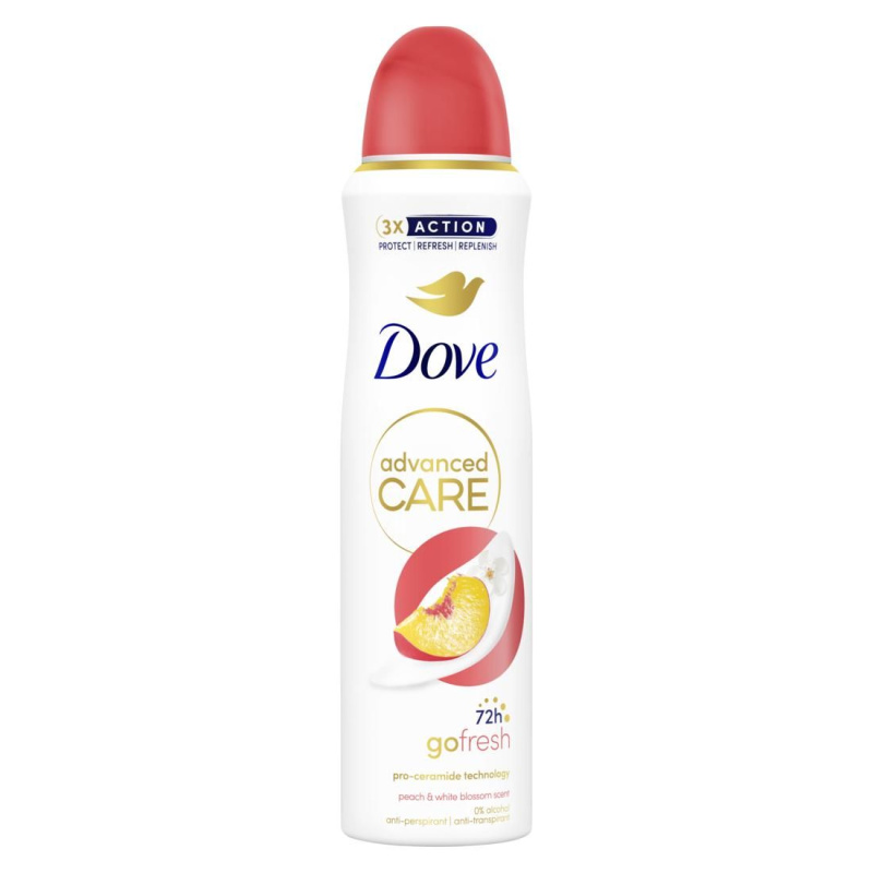 Dove Advanced Care Peach & White Blossom antiperspirant pro ženy 150 ml