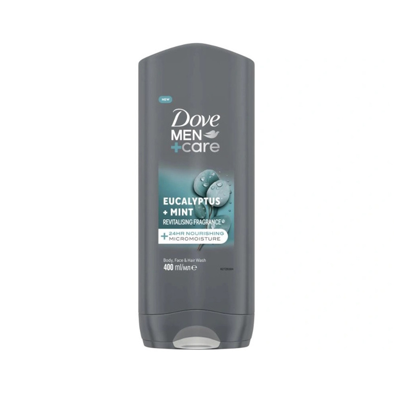 Dove Men+Care Advanced sprchový gel na obličej, tělo a vlasy pro muže Eucalyptus & Mint 400 ml