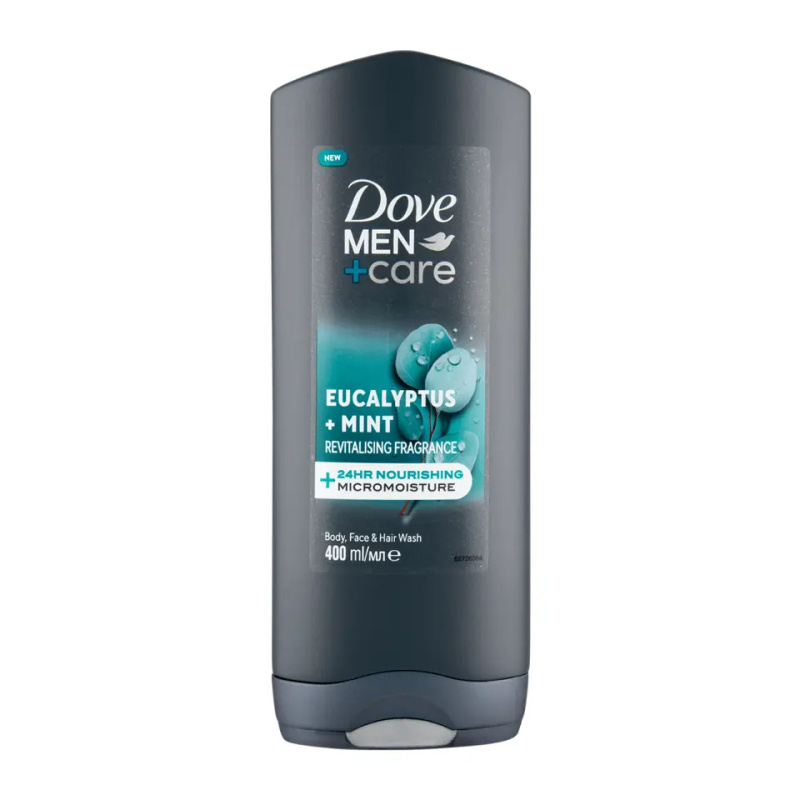 Dove Men+Care Advanced sprchový gel na obličej, tělo a vlasy pro muže Eucalyptus & Mint 400 ml