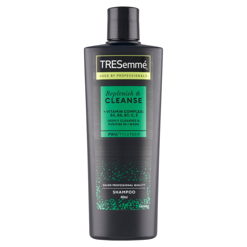TRESemmé Replenish & Cleanse šampon pro mastné vlasy s vitamíny Pro Style Technologie™ 400 ml