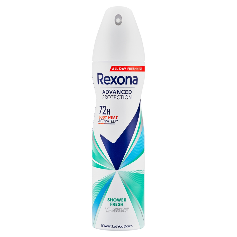 Rexona Advanced Protection Shower Fresh antiperspirant ve spreji 72h 150 ml