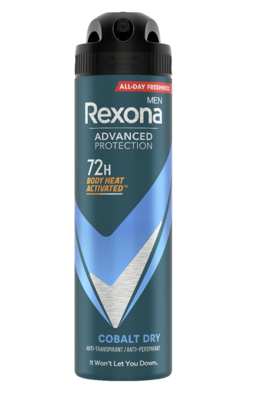 Rexona Men Advanced Protection antiperspirant ve spreji 72h pro muže Cobalt Dry 150 ml