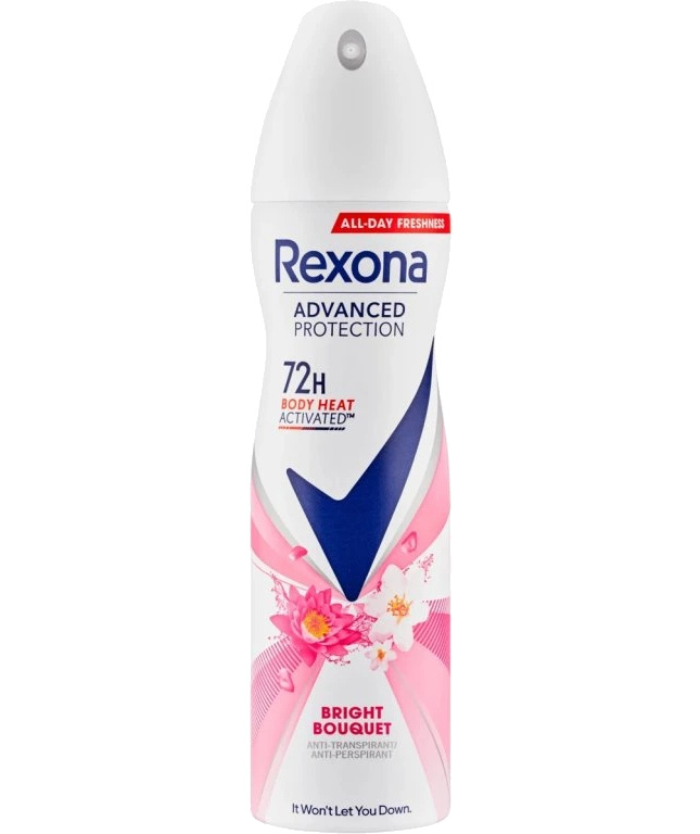 Rexona Advanced Protection Bright Bouquet antiperspirant ve spreji 72h 150 ml