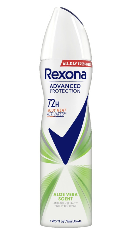 Rexona Advanced Protection Aloe Vera antiperspirant ve spreji 72h 150 ml