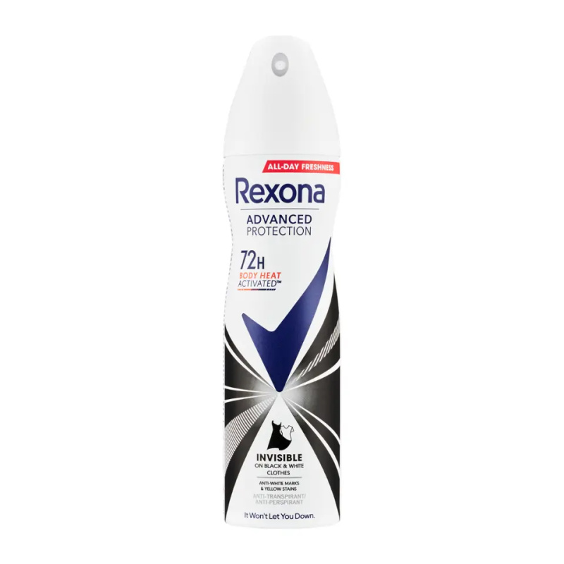 Rexona Advanced Protection Invisible antiperspirant ve spreji 72h 150 ml