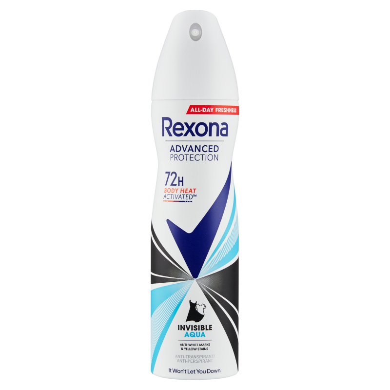Rexona Advanced Protection Invisible antiperspirant ve spreji 72h Aqua 150 ml