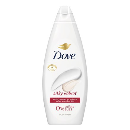 Dove Silky Velvet sprchový gel maxi 720 ml