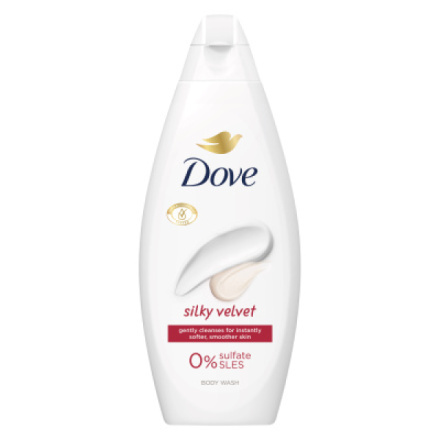 Dove Silky Velvet sprchový gel 250 ml