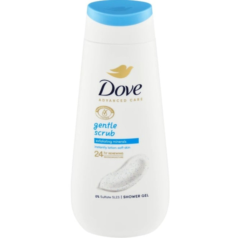 Dove Advanced Care Gentle Scrub sprchový gel