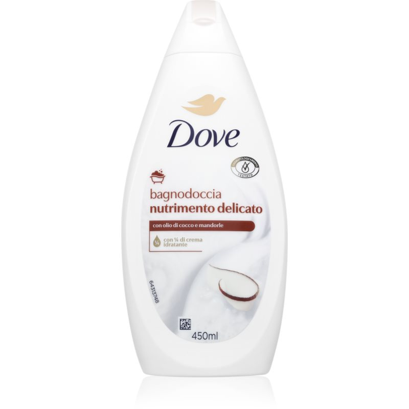 Dove Delicate sprchový a koupelový gel 450 ml