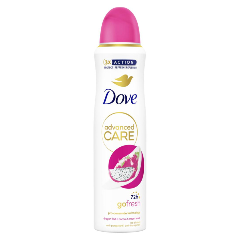 Dove Advanced Care Go Fresh osvěžující deodorant pro ženy Dragon Fruit&Cocconut 150 ml