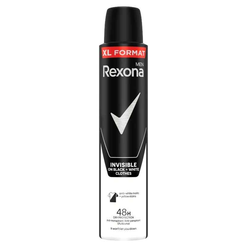 Rexona DEO Men 200ml Invisible B&W Ks