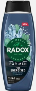 Radox Feel Energised sprchový gel pro muže 2 v 1