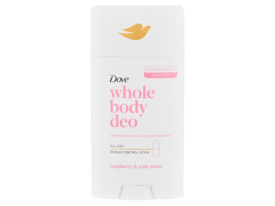 Dove Raspberry & Rose tuhý deodorant na tělo 75 ml