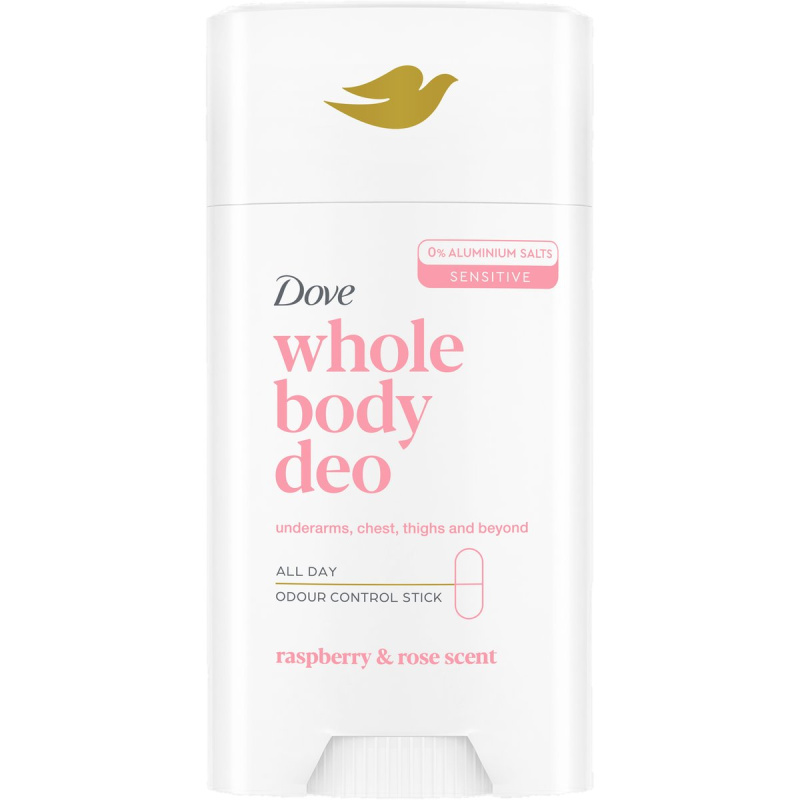 Dove Raspberry & Rose tuhý deodorant na tělo 75 ml