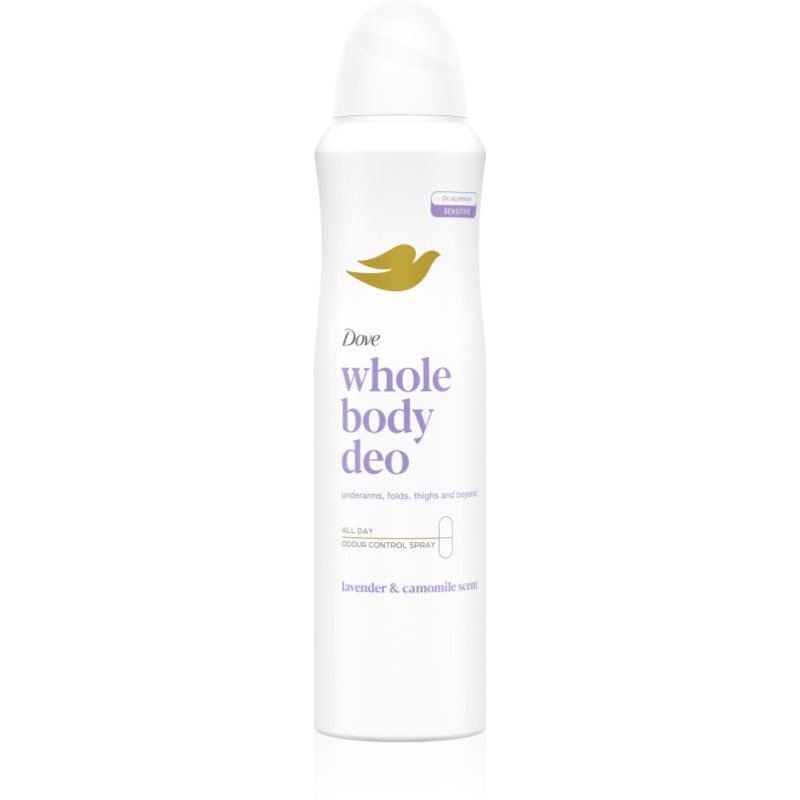 Dove Lavender & Chamomile deodorant ve spreji na tělo 150 ml