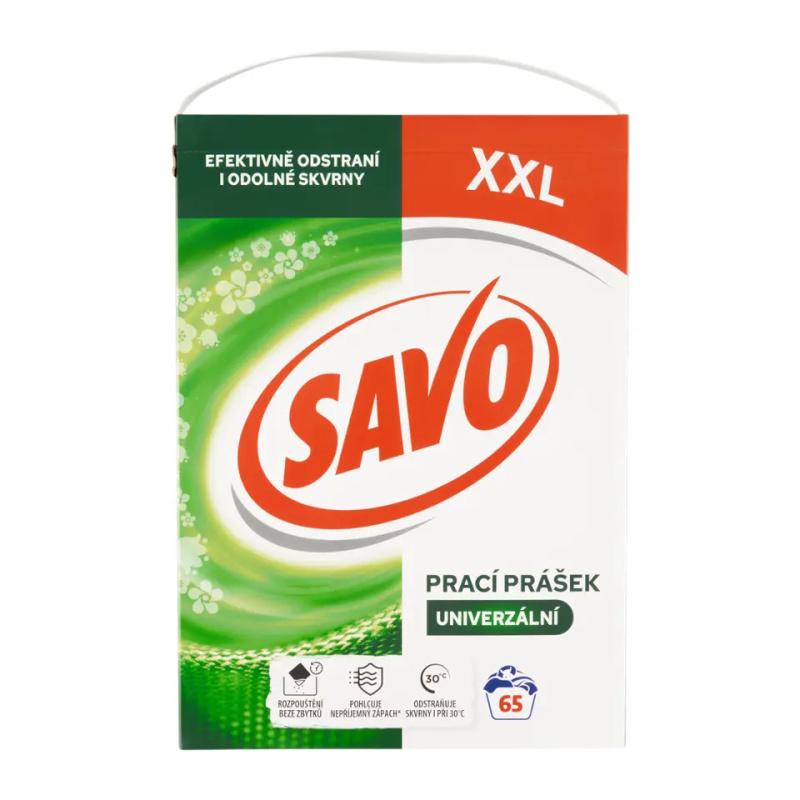 SAVO Prací prášek Univerzální Box 65 praní 4,55 kg