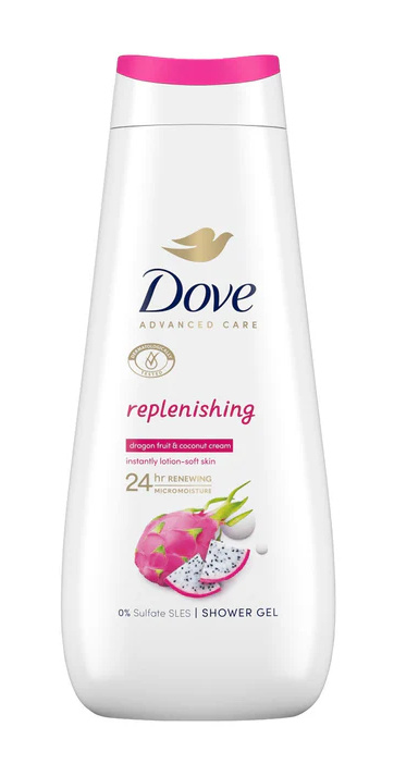 Dove Advanced Care Replenishing sprchový gel pro suchou pokožku 225 ml