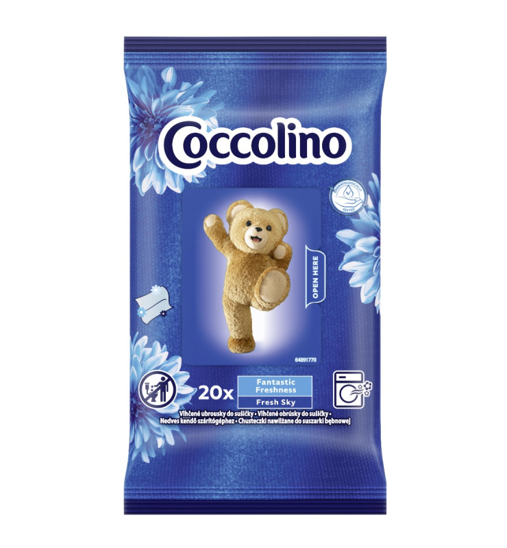 Coccolino Vlhčené ubrousky do sušičky (20×5,6 kg)