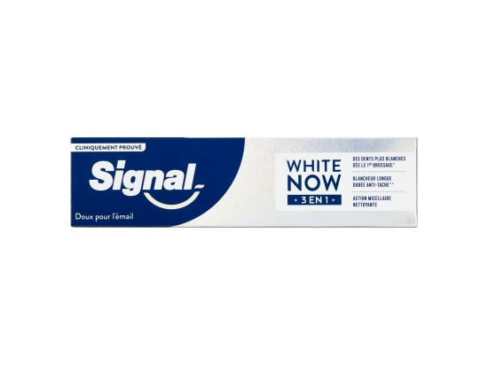 Signal White Now 3-in-1 bělicí zubní pasta Original 75 ml