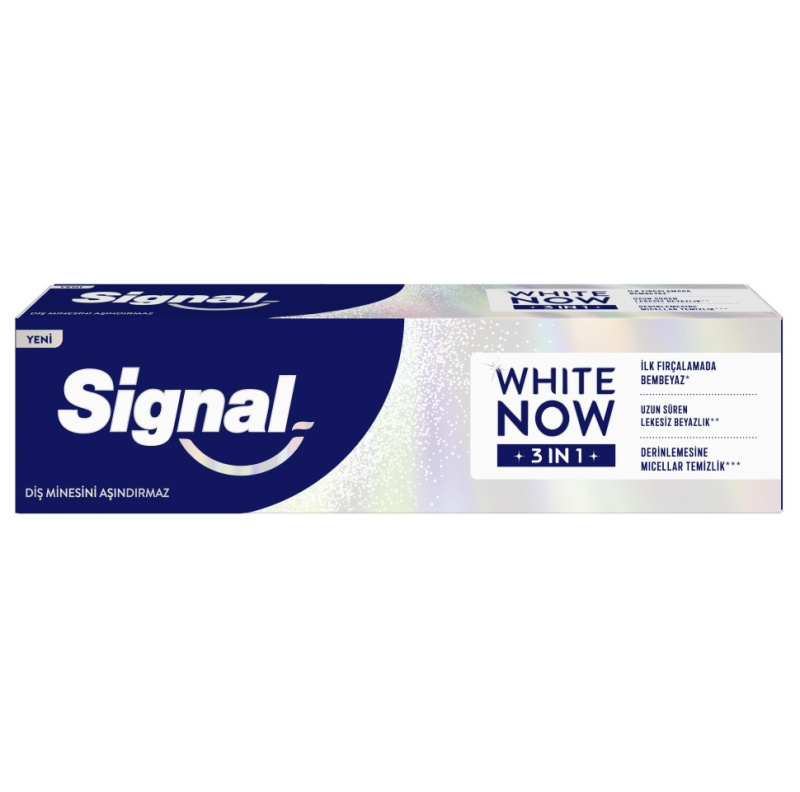 Signal White Now 3-in-1 bělicí zubní pasta Original 75 ml