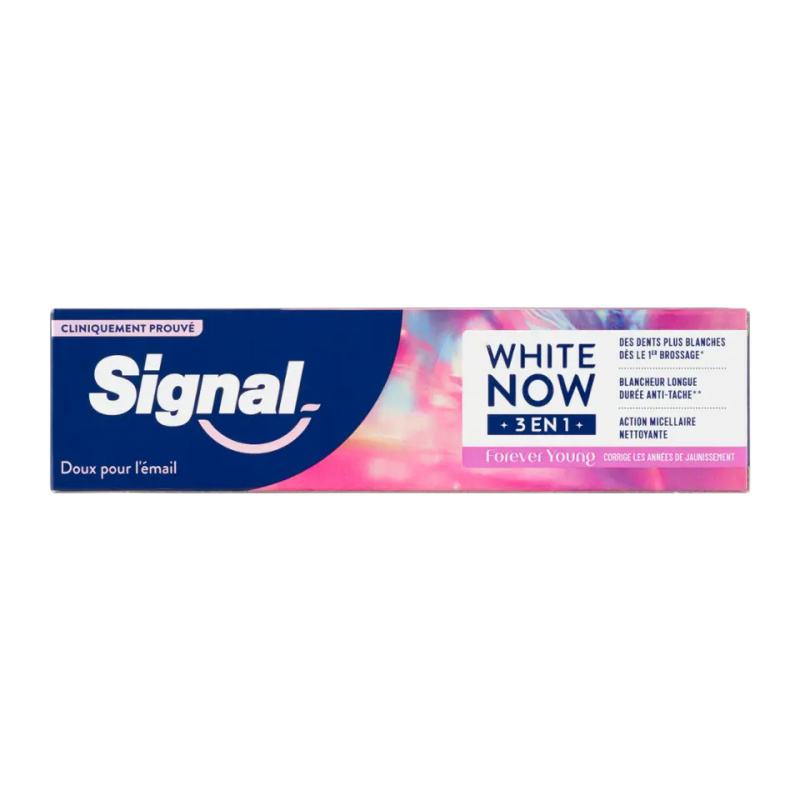 Signal White Now 3-in-1 bělicí zubní pasta Forever Young 75 ml