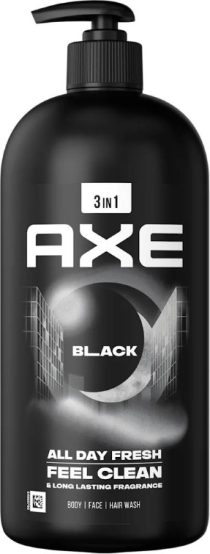 Axe Black sprchový gel na obličej, tělo a vlasy 900 ml
