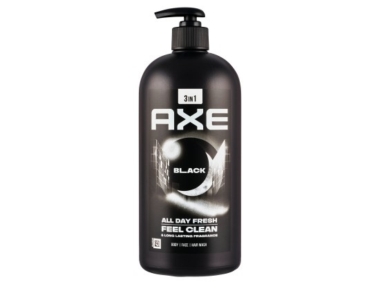 Axe Black sprchový gel na obličej, tělo a vlasy 900 ml