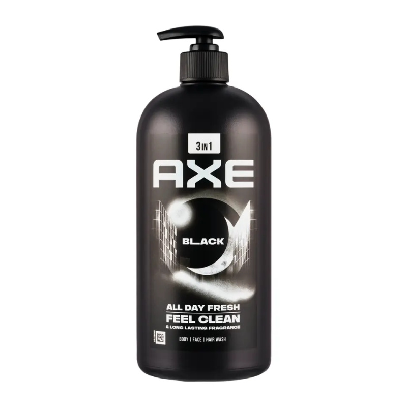 Axe Black sprchový gel na obličej, tělo a vlasy 900 ml