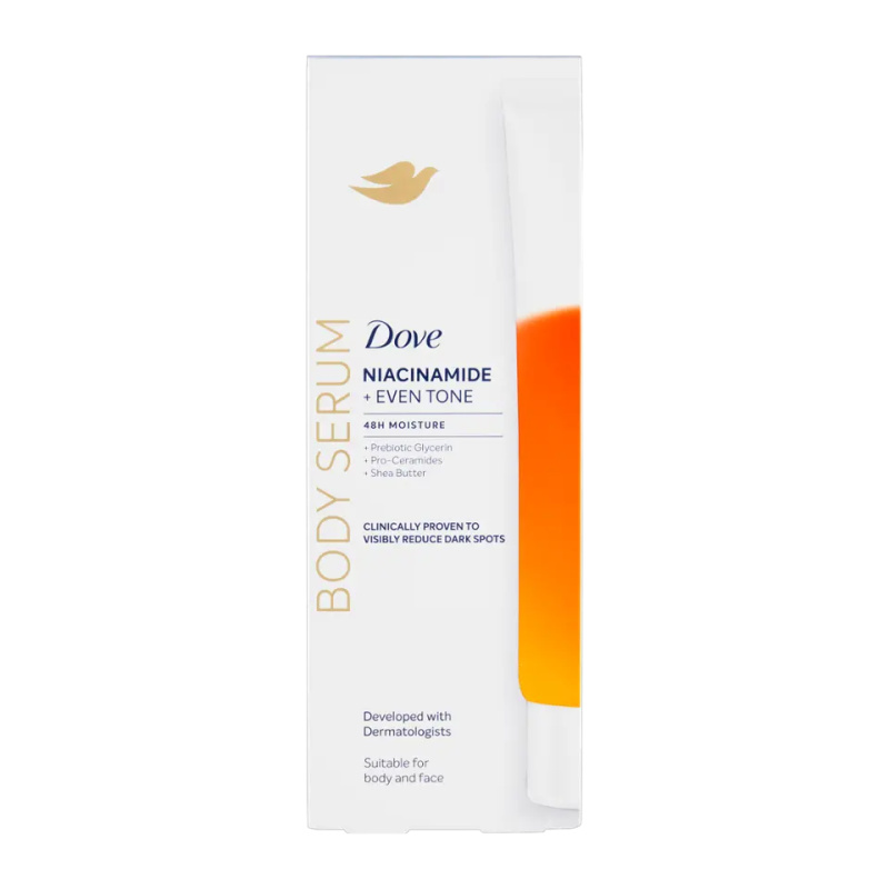 Dove Even Tone Niacinamide tělové sérum pro rozjasnění a hydrataci 200 ml