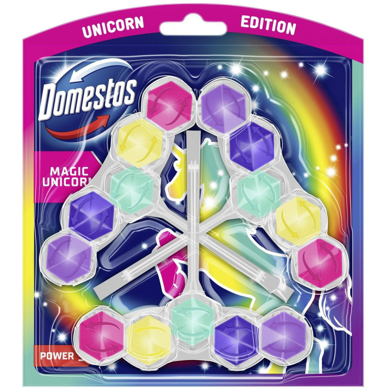 Domestos Power 5 Unicorn WC blok (3×50 g)