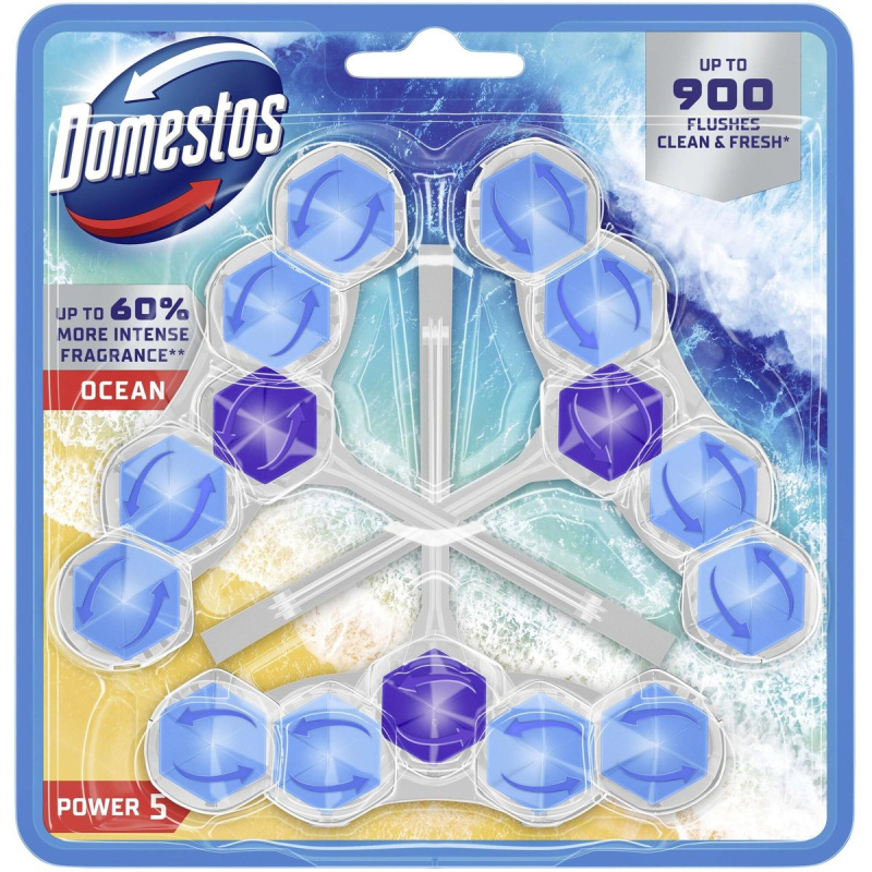 Domestos Power 5 Ocean WC blok (3×50 g)