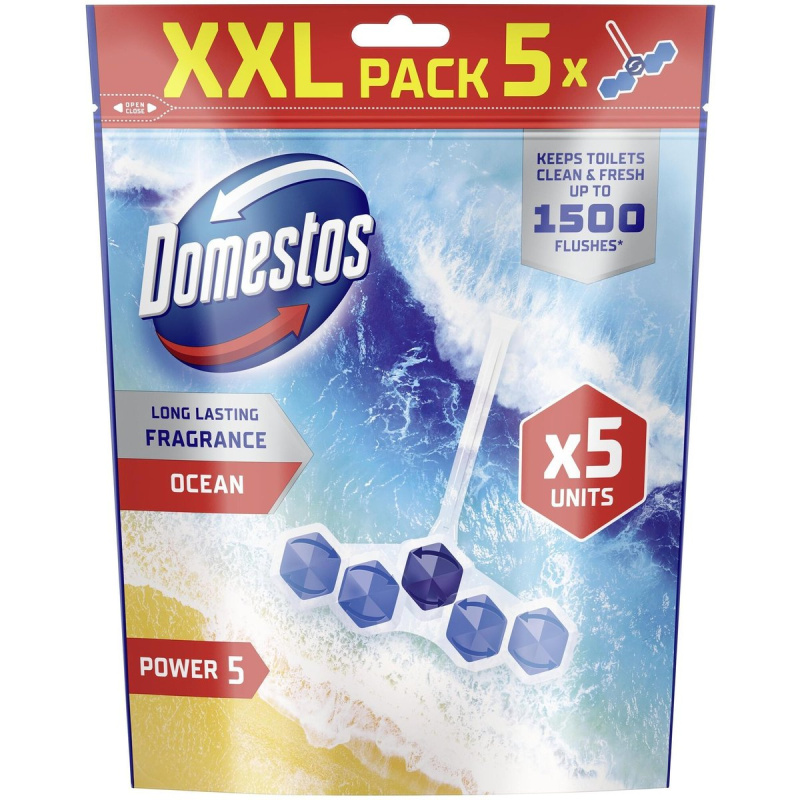 Domestos Power 5 Ocean WC blok (5×50 g)