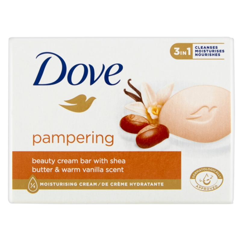 DOVE Pampering Bambucké máslo a vanilka Krémová tableta 90 g