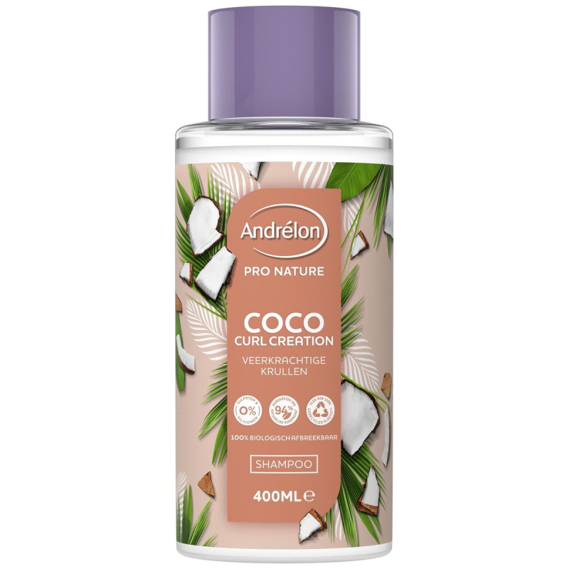 Andrelon Pro Nature Coco Curl Creation šampon pro vlnité a kudrnaté vlasy