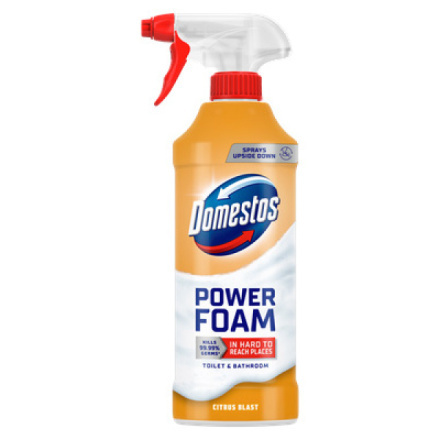Domestos Power Foam - čisticí pěna na toalety - Citrus Blast, 435 ml
