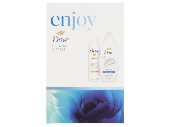 DOVE dárková sada pro ženy HYDRATE ENJOY (antiperspirant 150ml sprchový gel 250ml )
