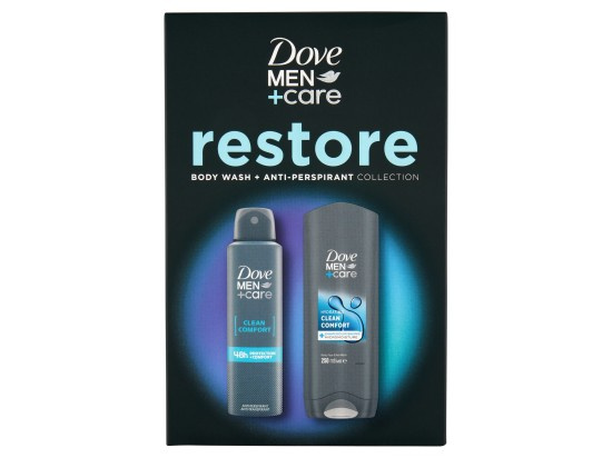 Dove men dárková sada pro muže CLEAN RESTORE (sprchový gel 250mlantiperspirant 150ml)