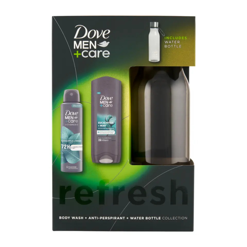 Dove Men Dárková sada Dove Men+Care Eukalyptus s lahví na vodu