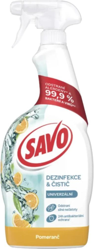 Savo Bez chloru - čisticí prostředek - pomeranč, 700 ml