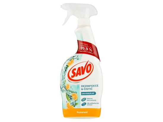 Savo Bez chloru - čisticí prostředek - pomeranč, 700 ml