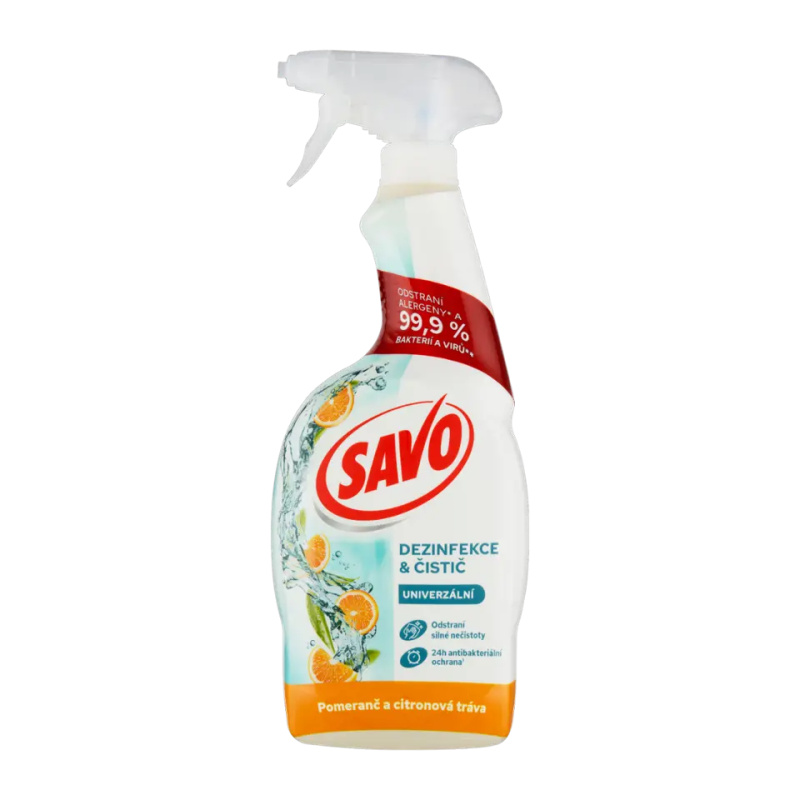 Savo Bez chloru - čisticí prostředek - pomeranč, 700 ml