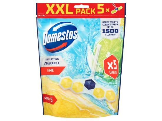 Domestos Power 5 Lime WC blok (5×50 g)