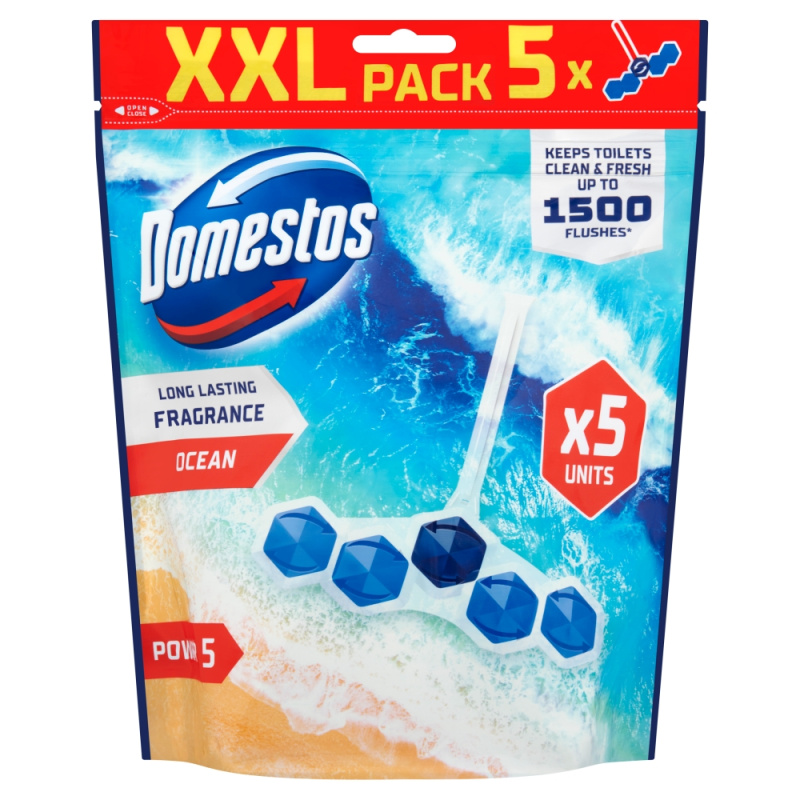 Domestos Power 5 Ocean WC blok (5×50 g)