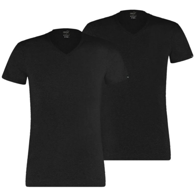 Puma Basic V-Neck T-Shirt 2pak M 935017-01 pánské L