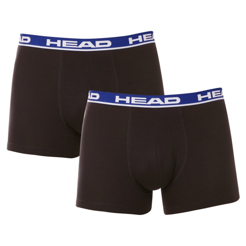 2PACK pánské boxerky HEAD černé (701202741 008) M, trenky / trenýrky