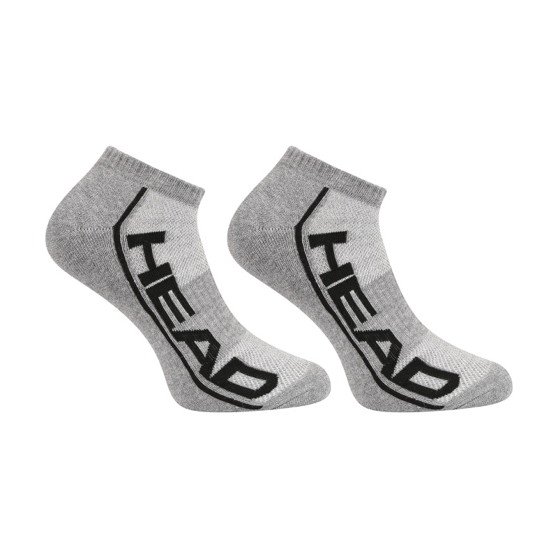 2PACK ponožky HEAD nízké šedé (791018001 008) L